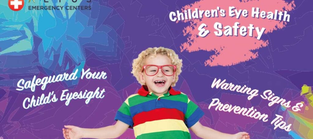 children's eye health and safety banner
