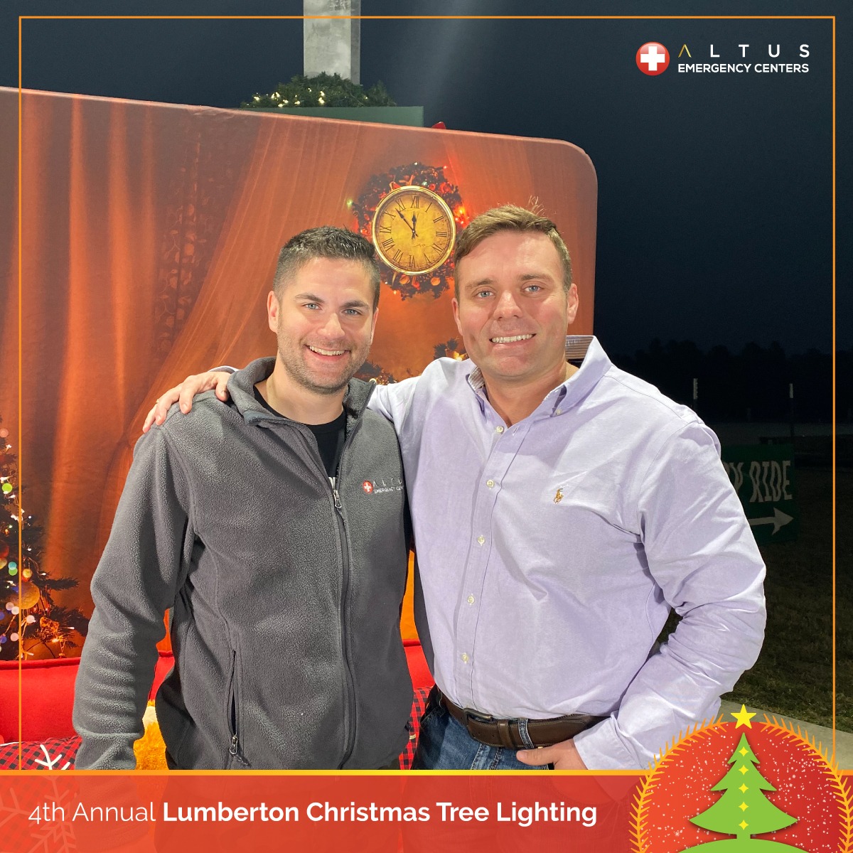 Altus employees at 4th Annual Lumberton Christmas Tree Lighting