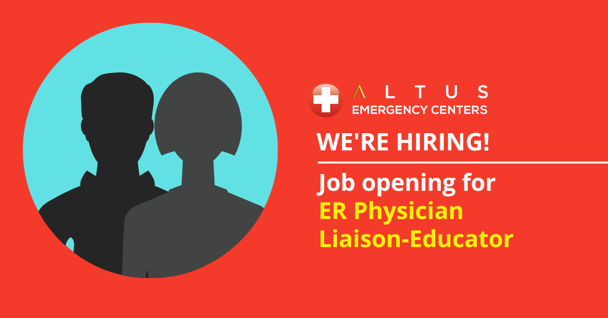 We're hiring ER physician announcement