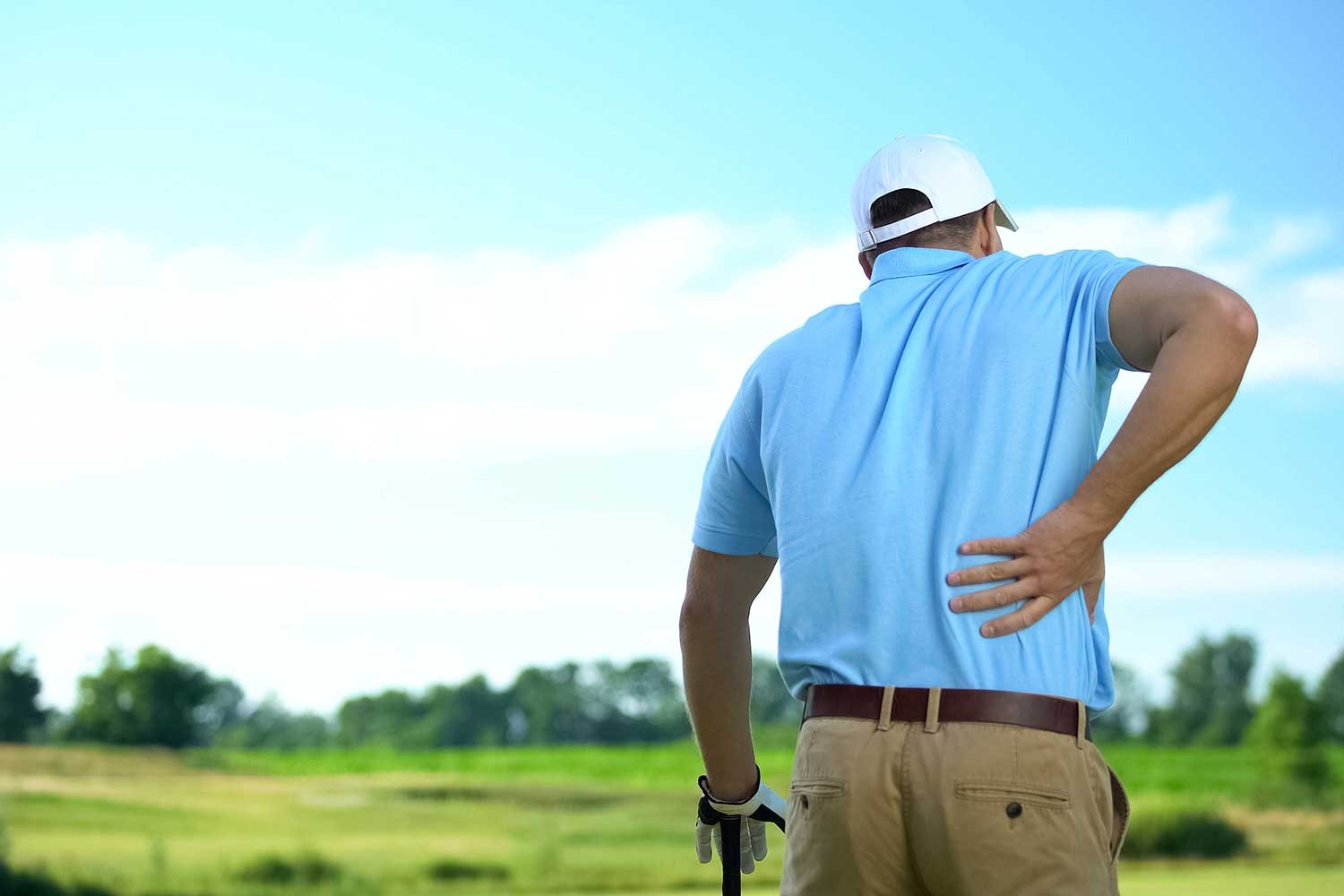 golfer with lower back pain